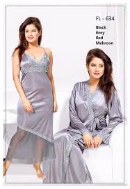 Stylish Fl 634 Flourish Exclusive Bridal Nighty Set Collection Women Nightwear Night Dress Full Sleeve Gowns