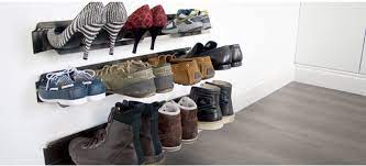 The storage of this wall mounted shoe racks for closets can accommodate up to thirty six pair of shoes in it 12 tiers. How To Store Shoes Boots Sneakers 15 Awesome Tips