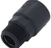 3/4" PVC Schedule 80 Reinforced Male Adapter (MIPT x S)