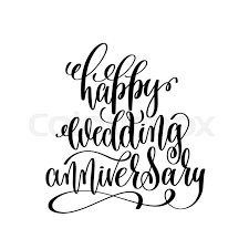 Not only can you customize each design but they also come in a variety of paper types and sizes. Happy Wedding Anniversary Black And Stock Vector Colourbox