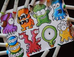 8 Characters Part 4 Doodle Art Doodles Zentangles Epic Drawings