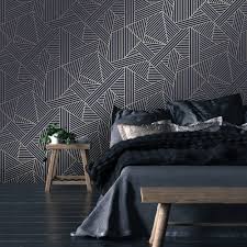 Its distressed details and geometric print combine effortlessly in creating this stunning. Wingate Geometric Wallpaper Navy Gold Wallpaper From I Love Wallpaper Uk