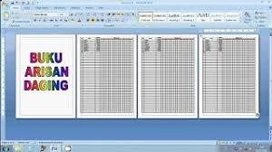 Cara cepat membuat laporan harian mingguan bulanan dengan format cara mudah membuat buku kas sederhana dan. Cara Membuat Buku Daftar Arisan Daging Per Minggu Di Ms Word Youtube
