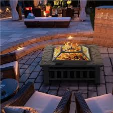 Seller 100% positive seller 100% positive seller 100% positive. Garten Feuerstelle 81 2x81 2x36 50cm Quadratisch Feuerschale Feuerkorb Mit Wasserfester Schutzhulle Fire Pit Fur Terrasse Garten