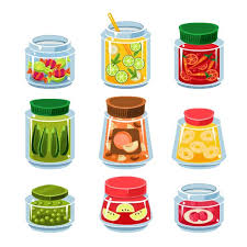 Canned Fruit And Vegetables In Cans Vegetable Illustration Fruits Drawing Cute Food Drawings
