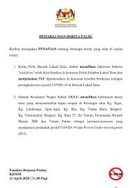 Pejabat kesihatan kawasan beaufort peti surat 101, 89807 beaufort, sabah. Pemakluman Berita Palsu Terkini Oleh Mkn Berita Parti Islam Se Malaysia Pas