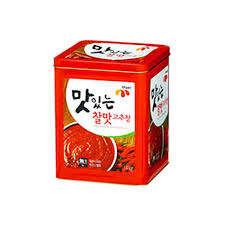 So we took our gluten free sourdough starter and added korean red chile, brown sugar, salt and water. Maeil Red Pepper Soybean Paste Gochujang 14kg