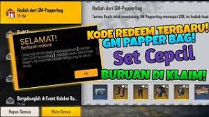 Cara mendapatkan kode redeem ff garena di channel youtube. Kode Redeem Free Fire Set Cepcil Giveaway 3000 Diamond Youtube