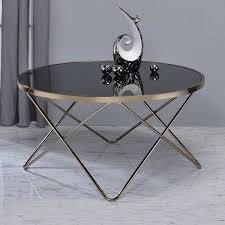 Gold/marble medium round marble coffee table set our round coffee table pairs natural white our round coffee table pairs natural white marble with gold legs for a glamorous look. Acme Valora Coffee Table Multiple Colors Walmart Com Black Glass Coffee Table Modern Glass Coffee Table Round Coffee Table