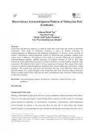 Click on the items to view samples (all in pdf fillable format): Pdf Dissertations Acknowledgment Pattern Of Malaysian Post Graduates