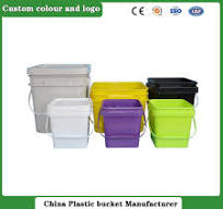 Food Grade 5L Square Bucket -20º C~120º C Plastic Bucket Suitable for Food  Packaging Iml Container