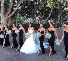 Black Bridesmaid Dress Mermaid Bridesmaid Dresses Bridesmaid Black Bridesmaid Dresses