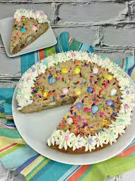Desserts with lots of eggs recipes. Cadbury Mini Eggs Easter Cookie Cake Recipe Lola Lambchops