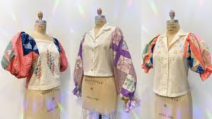 This creates a solid foundation of underlay on the towel that the design can be embroidered on top of, instead of being embroidered directly onto towel where the stitches will sink in. Selina Sanders S Tops Are Made From Tea Towels And They Sell Out Fast Vogue