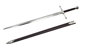 Ein hochwertiges schwert aus der exklusiven kollektion „historical, fantastic and legend swords von marto. S0171 Silber Braveheart Mutig Herz William Wallace Schottischen Claymore Schwert 44 Sword Sword Sword Claymoresword Silver Aliexpress