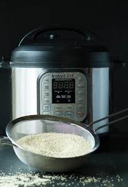 Close the instant pot lid with pressure release handle to sealing. Pressure Cooker Quinoa Instant Pot Pass The Plants