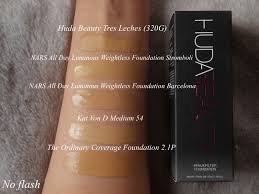 Huda Comparison Chart Makeup Foundation Comparison