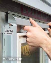 Vinyl siding j channel around door. How To Install Vinyl Siding Diy Family Handyman
