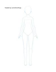 Blank body drawing at getdrawings | free download. Anime Body Template Easy Novocom Top