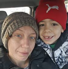 When the little one stays home sick from school, it's art project time. *He  is fighting a little head cold, had just a smidge of a fever. Just enough  to keep him