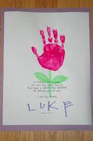 Handprint art is such a fun way to make a homemade keepsake that family members will love! Pin By Amanda Kelly On Spring Mother S Day Projects Mothers Day Crafts Fathers Day Crafts