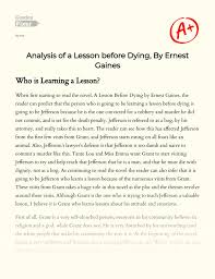 The Importance Of Religion In A Lesson Before Dying: [Essay Example], 1717  Words Gradesfixer