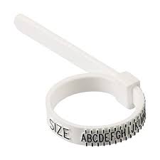 Ring Sizer Measures Ring Sizes Uk A To Z With Ring Size