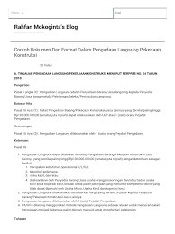 Pemilihan guru teladan yang ada jika dengan menggunakan berdasarkan keputusan dari kepala sekolah akan kurang efisien. Contoh Dokumen Dan Format Dalam Pengadaan Langsung Pekerjaan Konstruksi Rahfan Mokoginta S Blog Pdf