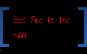 Set fire to the rain lyrics meaning. Set Fire To The Rain By Mikaella Phili On Prezi Next