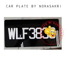 Hari ini semuanya di hujung jari. 2pcs Plate Number Kereta Design Majang Shopee Malaysia