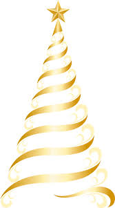 Transparent Golden Deco Tree Png Clipart Gold Christmas Tree Christmas Clipart Gold Christmas