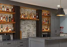 Just make sure that you match the design with your basement dimensions, and you've got the perfect basement bar. Finished Basement Wet Bar Ideas Metro Building Remodeling