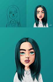 Show your love for anime with our my hero academia tees and dragon ball z shirts. Artstation Billie Eilish Cartoon Karlen Avetisyan