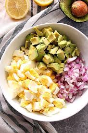Avocado Egg Salad Recipe Lighter Egg Salad With Avocado Red Onion And Creamy Dressing Without Mayo Egg Salad Recipe Egg Salad Recipe Healthy Sweet Egg Salad