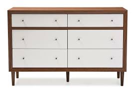 Its pretty true to color. Baxton Harlow Mid Century Modern White Walnut 6 Drawer Storage Dresser Fp 6781 Walnut White