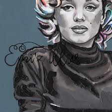 Marilyn Monroe Print, Marilyn Monroe Art, Movie Poster, Womans Art Print,  Watercolour Print, Marilyn Monroe, Contemporary Print, 1960s Art