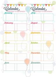 Can T Remember To Forget You 4shared Calendarbirthdays Download 4shared Angie Carballo Birthday Tracker Birthday Calender Planner Bullet Journal