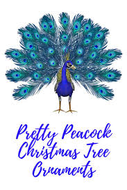 Chinly metal peacock decor solar garden lights solar peacock stake for outdoor. Peacock Christmas Tree Ornaments 2018 Peacock Christmas Ornaments Ideas