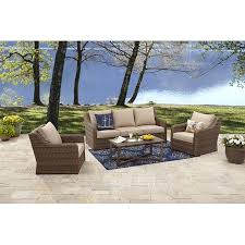 European outdoor furniture garden furniture outdoor uv resistant 3000hours at least & weather proof material 1. Better Homes And Gardens Hawthorne Park 4 Piece Sofa Conversation Set Walmart Com Walmart Com