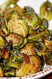 Seriously, they are delicious and crunchy and the restaurant served them deeply roasted with balsamic vinegar drizzle on top and they were amazing. Roasted Brussels Sprouts With Balsamic Vinegar Honey Keviniscooking Com Veggie Dishes Recipes Vegetable Recipes