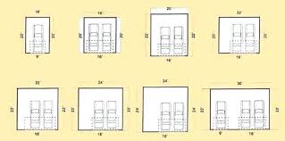 Garage Sizes 2 Car Classicpromotions Biz