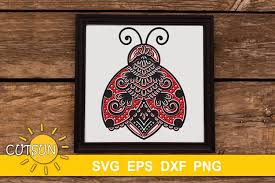 Download 3d Layered Ladybug Mandala Svg 4 Layers 1178648 Cut Files Design Bundles