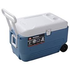 20 gal wheeled chest cooler with bottle opener, drain plug: Igloo Maxcold 60 Roller Cooler 60 Quart Icy Blue Shopswell Cooler With Wheels Igloo Cooler Cooler