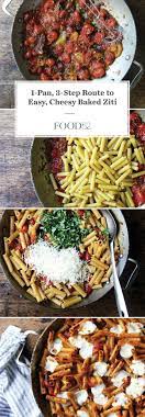The 1 Pan 3 Step Route To Baked Ziti Baked Ziti Perfect Pasta Easy Baked Ziti
