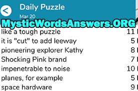 Tough (crossword clue) we found 66 answers for tough. Like A Tough Puzzle 7 Little Words