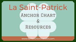 St Patricks Day French Anchor Chart Free Printables