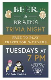 On the other hand, if you're already hosting . Trivia Night In Denver At Zuni Street Brewing