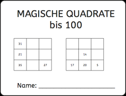 Mathe in der grundschulehier findet ihr eine umfangreiche sammlung mit übungen und arbeitsblätter für mathemathik in der grundschule. Magische Quadrate 3x3