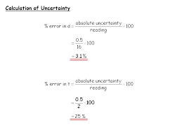 Feb 11, 2020 · now using the heisenberg uncertainty principle formula and rearranging for the uncertainty in position σₓ, we calculate it as: The 1 Second Is Called The Absolute Uncertainty Every Measurement Has An Uncertainty Or Error E G Time 5 Seconds 1 Second There Are Three Main Ppt Download