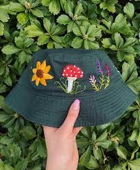 Custom Embroidered Bucket Hat Hat Designs Hat Fashion Hat Embroidery